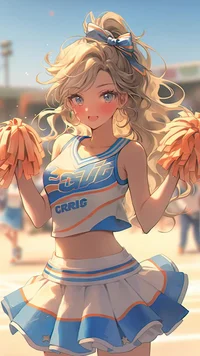 Mature cheerleader