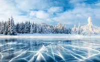 ancient frozen lake 