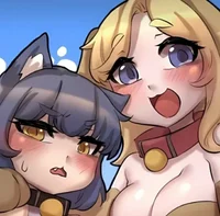 Chicas perro y gato