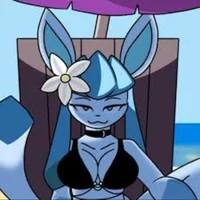 Glaceon on Beach 