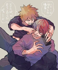 Shoto and Bakugo