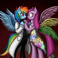 Rainbow x pinkamena