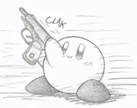 Kirby with a Gun
