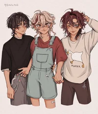 Three boys At school