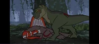 Rexy and Spino
