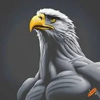 Eagle with muscles 