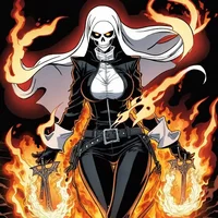 Lady-ghost rider