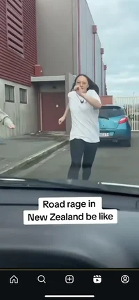 Road rage girl