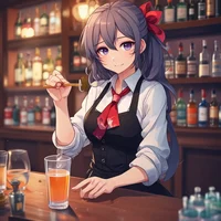 Female bartender 