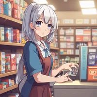 Shy cashier