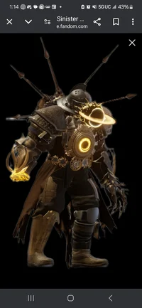 Sinister Titan Clock