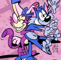 Kixxy and furrball