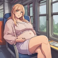 Train ride with mom