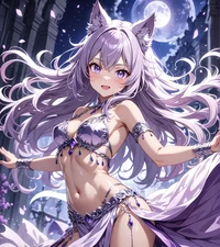 Wolf dancer girl