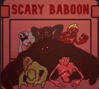 Scary baboon