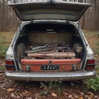 Abandoned car trunk