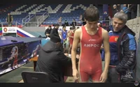 Wrestlers in russia