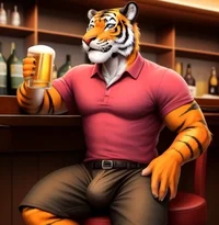 Himbo Anthro Tiger