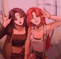 Starfire and Raven