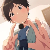 Shrunk in his room