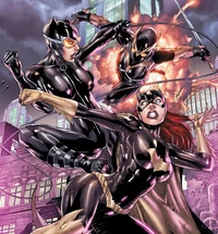 Batgirl and Catwoman
