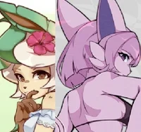 Anthro LeafeonEspeon