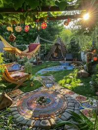 Hippie campsite