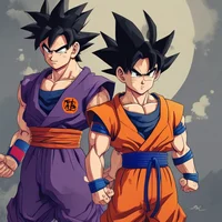 Goku and Gohan