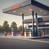 gas station