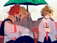 Kirishima and Bakugo