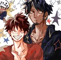 Law and Luffy 