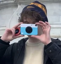 Wilbur with a camera