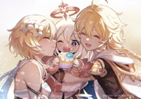 Lumine-Aether-Paimon