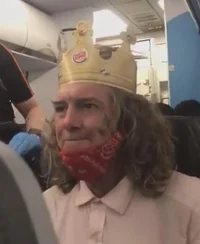 Butger king hat man