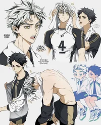 Bokuto and Akaashi