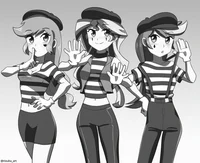 Female mime
