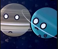 Saturn and Uranus 