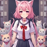 Cute Nyandere neko