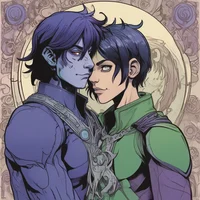 Beast boy and raven