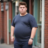 Fat Teen Boy