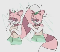 Twin red racoon tgtf