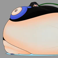Water filled girl