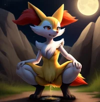 Peeing Braixen Girl