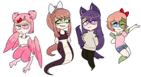 Ddlc monster au