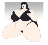 Fat goth mommygf