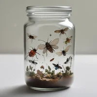 Jar of tickle bugs