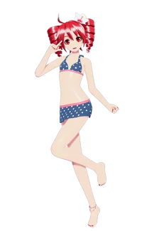 Teto in a swimsuit