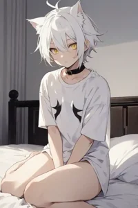 A very clingy catboy