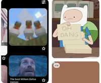 finn man and chicken