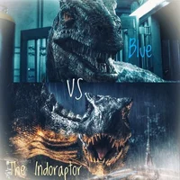 Blue e Indoraptor 